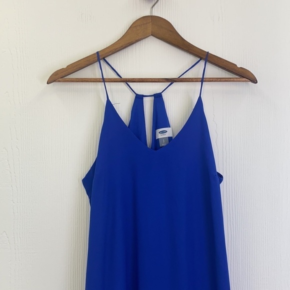 Old Navy - Bright Bold Blue Sleeveless Maxi Dress Size Small - Picture 3 of 8